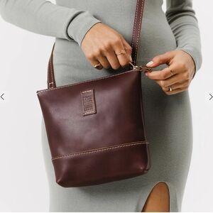 Portland Leather Cognac Festival Bag